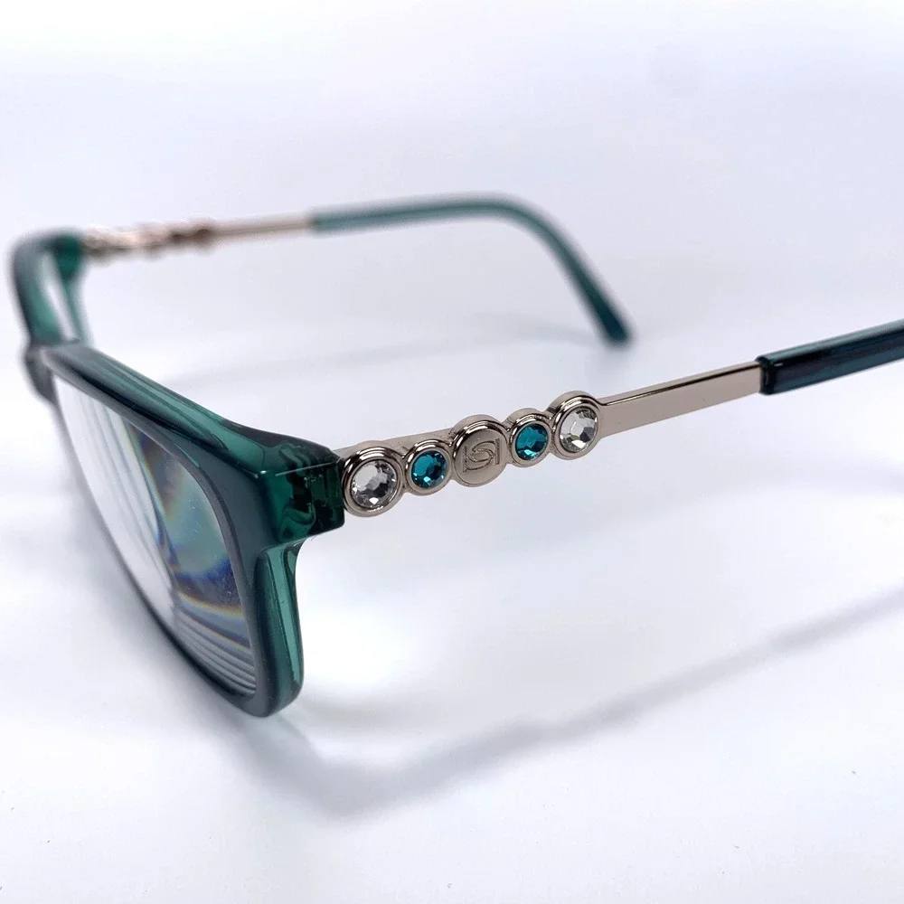 Bebe‎ BB5228 Teal Eyeglass Frames Women's Prescription Glasses w/ Original Case